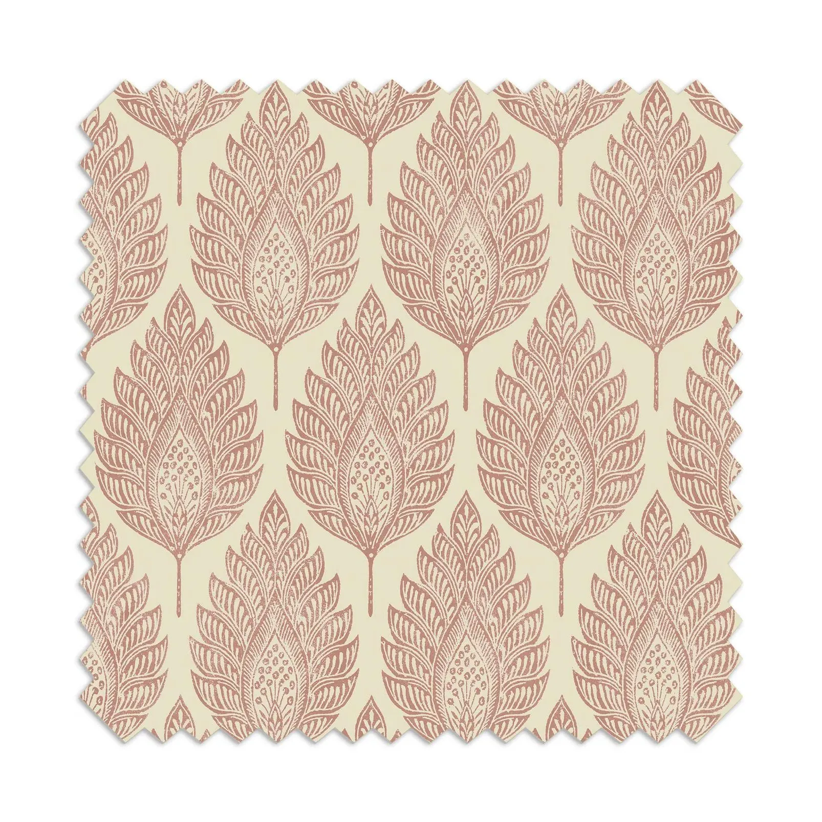Flame Leaf Made to Measure Curtains - Pink
