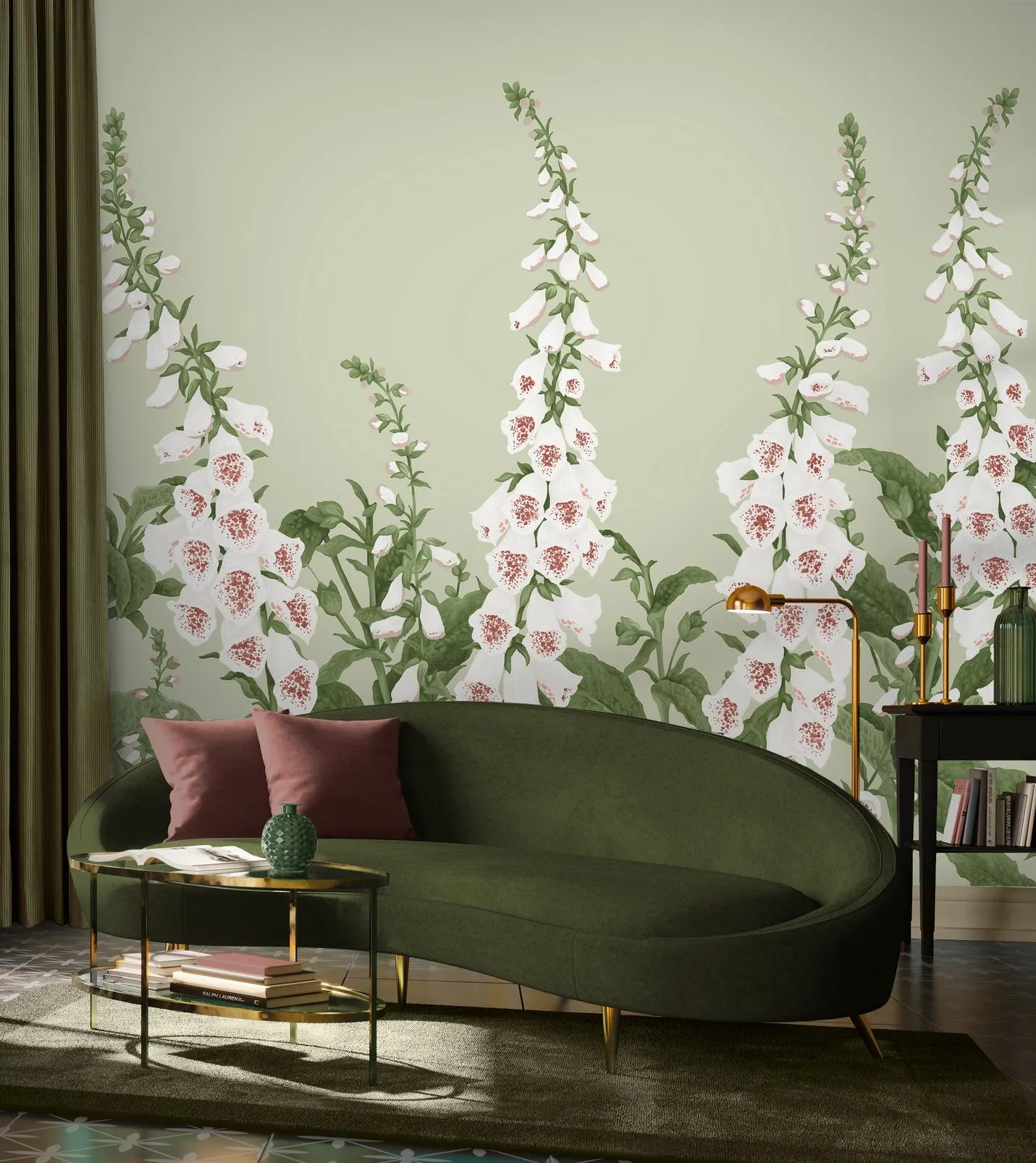 Foxglove Sage Wall Mural