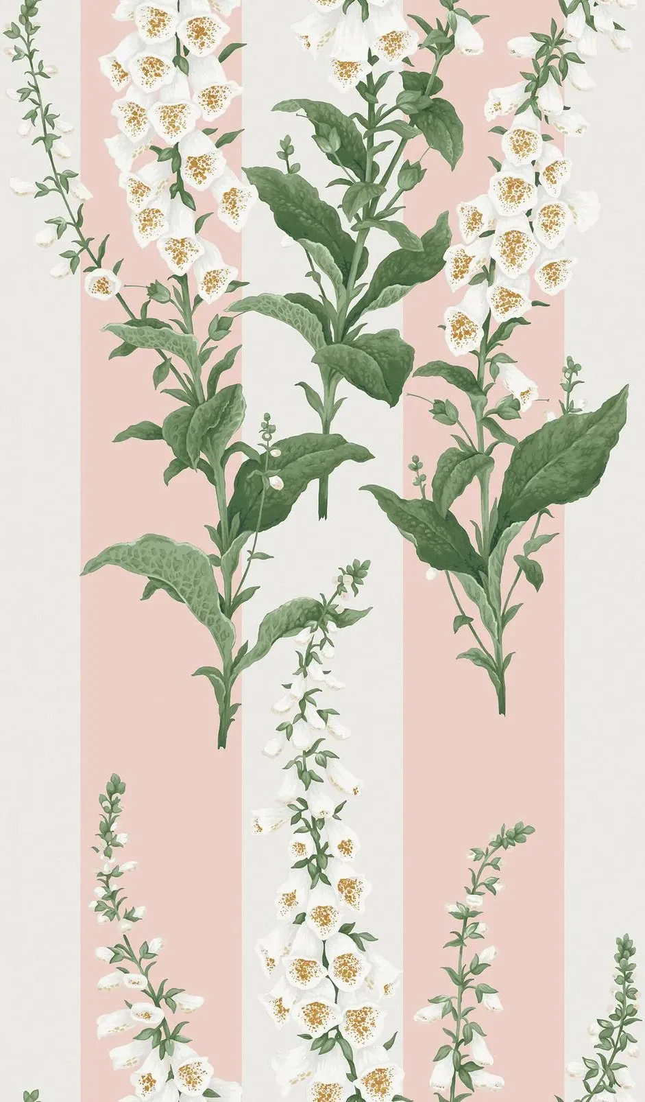 Foxglove Stripe Wallpaper - Blush