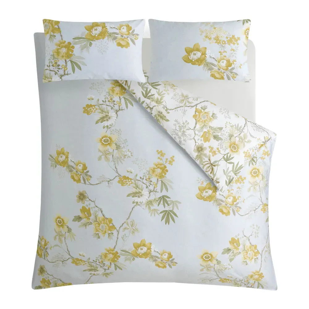Kimono Dreams Duvet Cover Set - Yellow