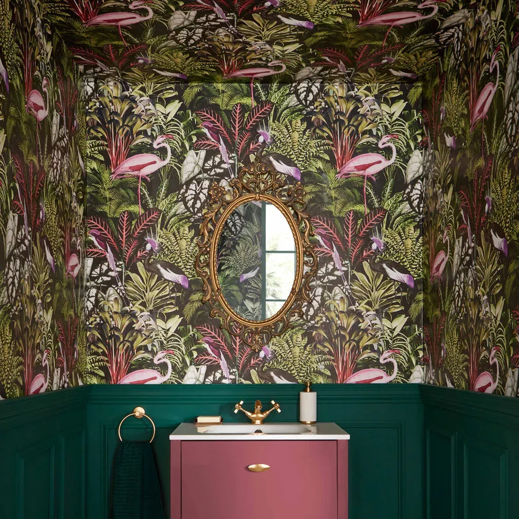 graham-brown-midnight-tropic-wallpaper-green-bird-wallpaper-we-are-carbon-neutral image