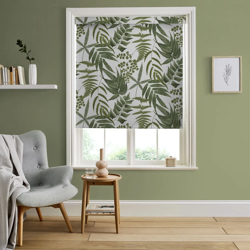 Midsummer Fern Lush Made to Measure Roller Blind - Green