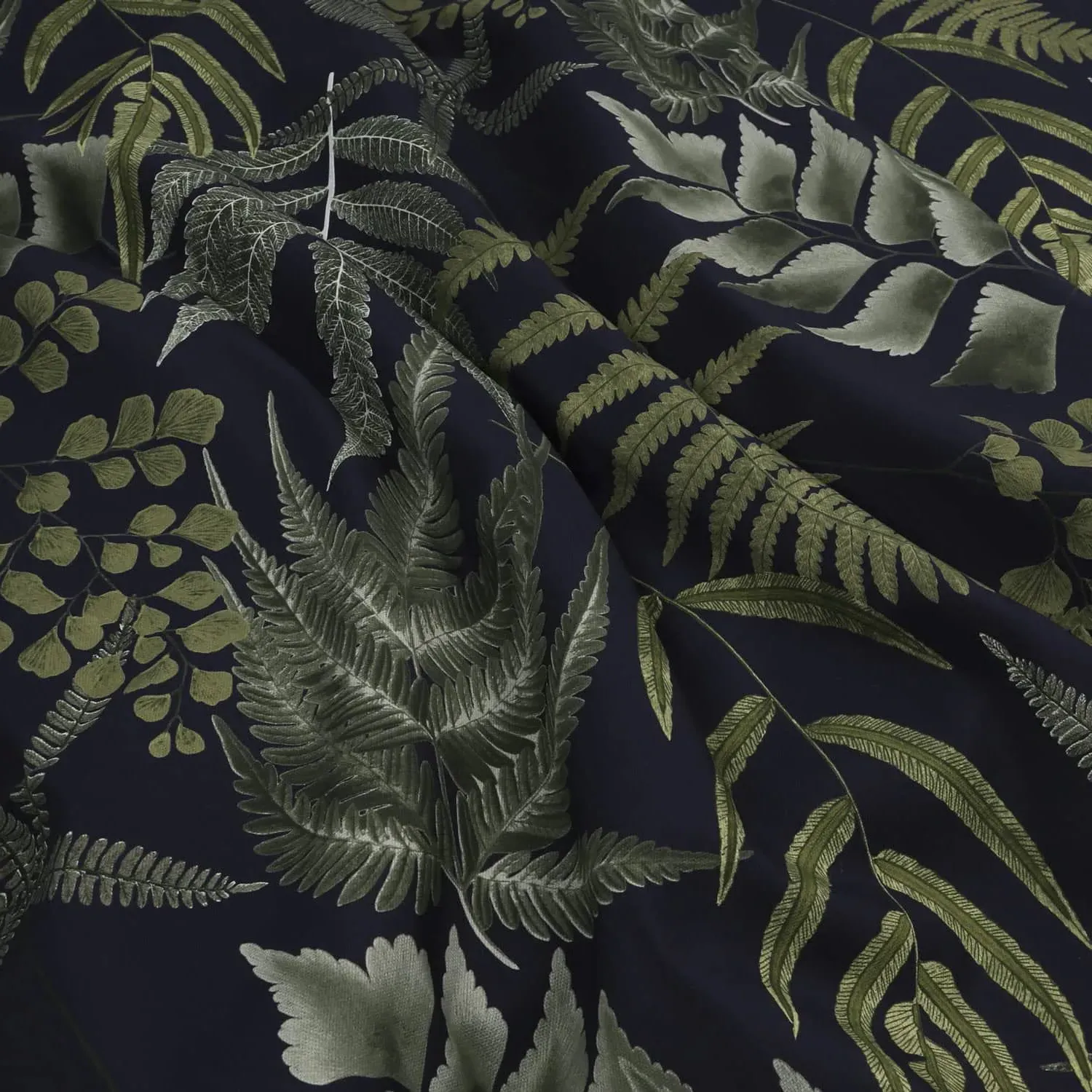 Midsummer Fern Made to Measure Roller Blind - Black