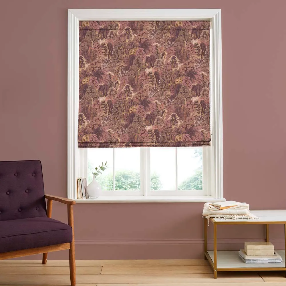 New Eden Mulberry Made to Measure Roman Blind - Red