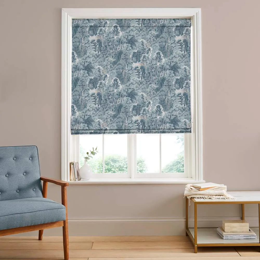 New Eden Porcelain Made to Measure Roman Blind - Blue