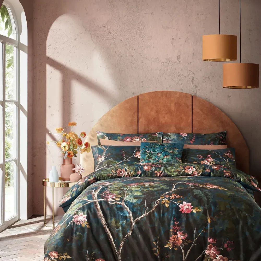 Night Garden Duvet Cover Set - Navy