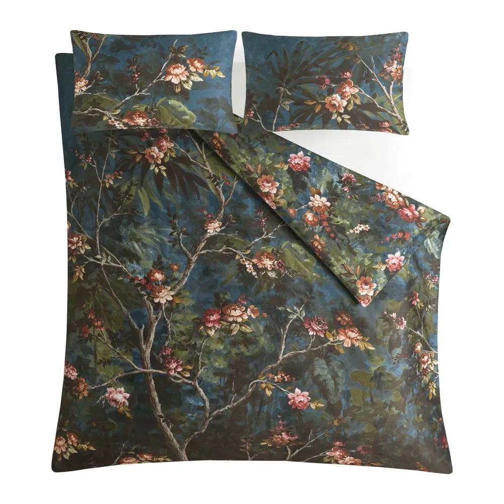 Night Garden Duvet Cover Set - Navy