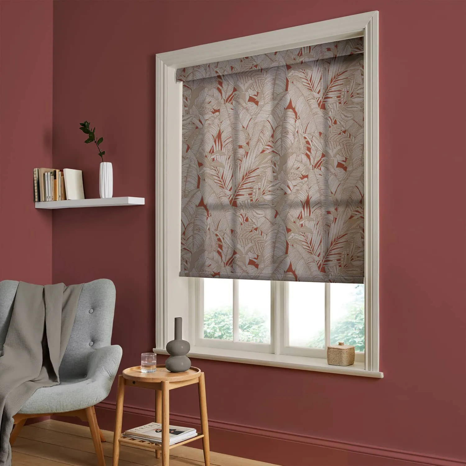 Paradys Alizarin Made to Measure Roller Blind - Red