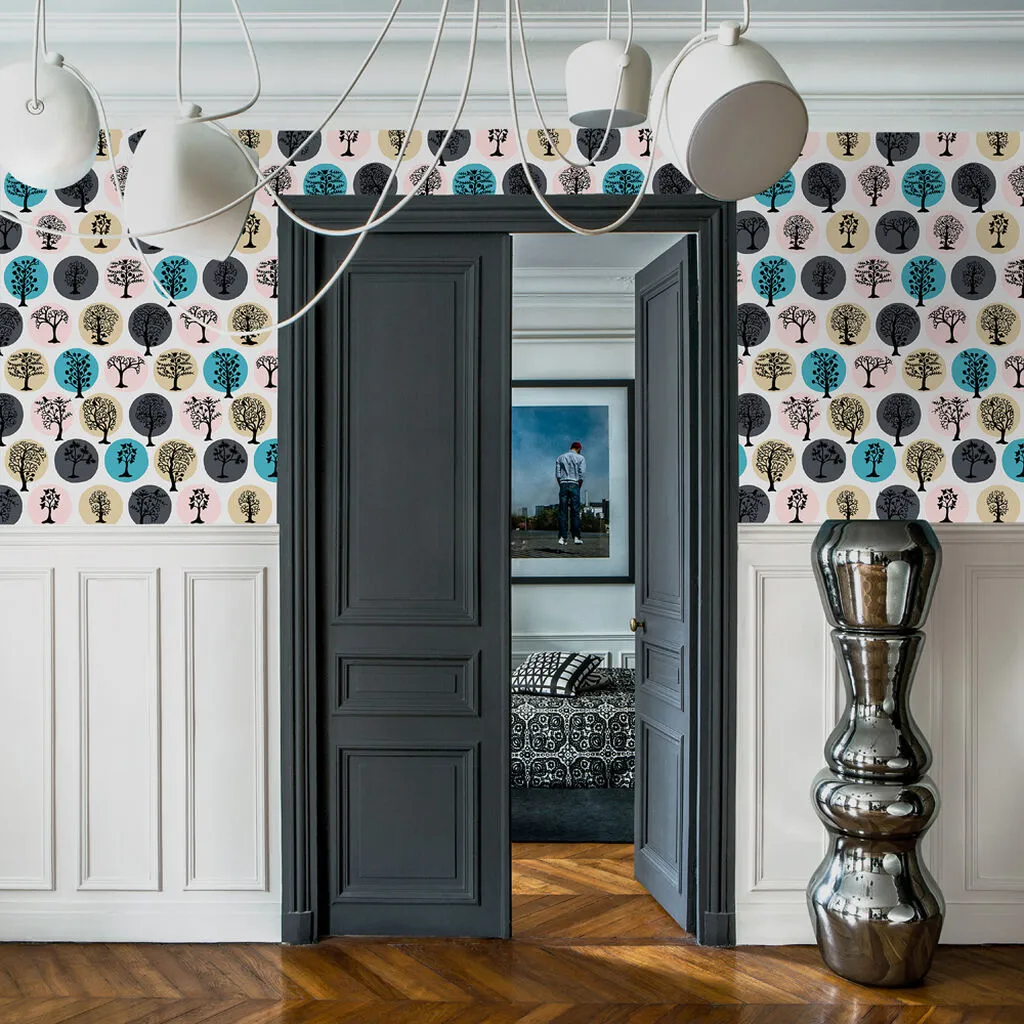 Party Land Magic Tree Wallpaper - Pink