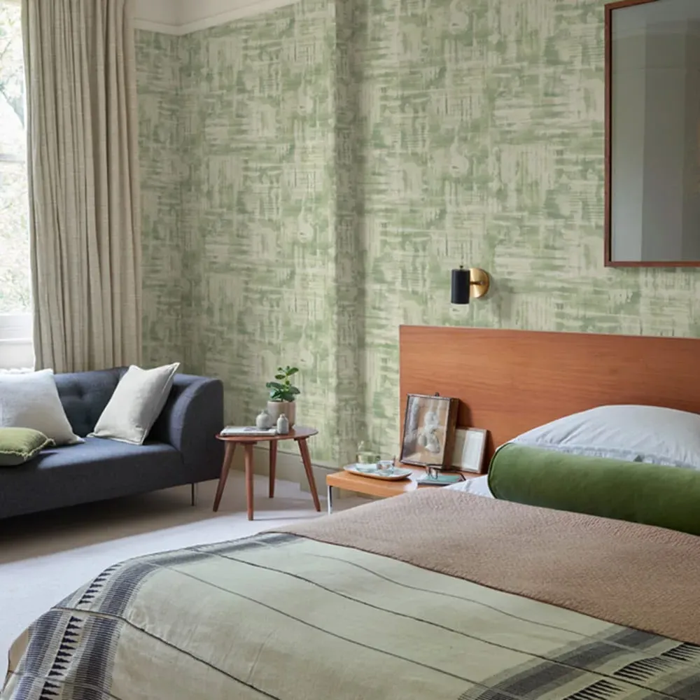 Reecho Semi-Plain Wallpaper - Green