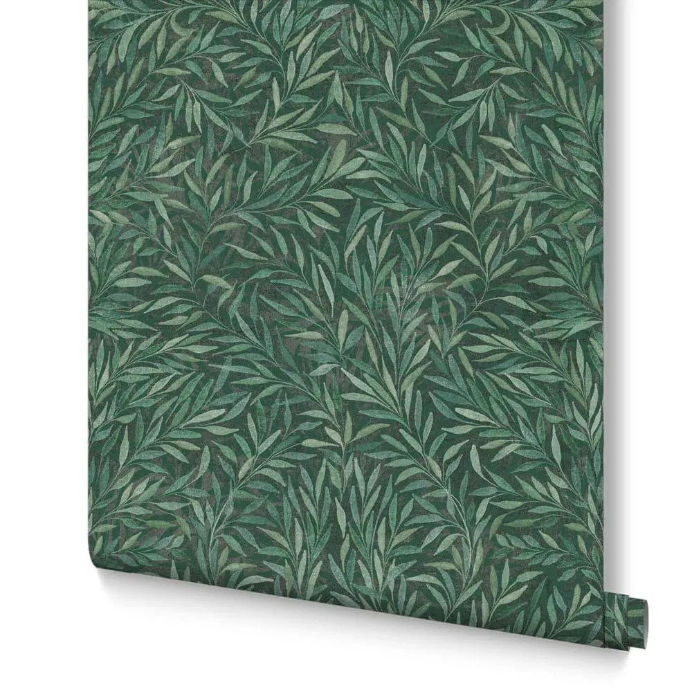 Salix Leaves Wallpaper - Green