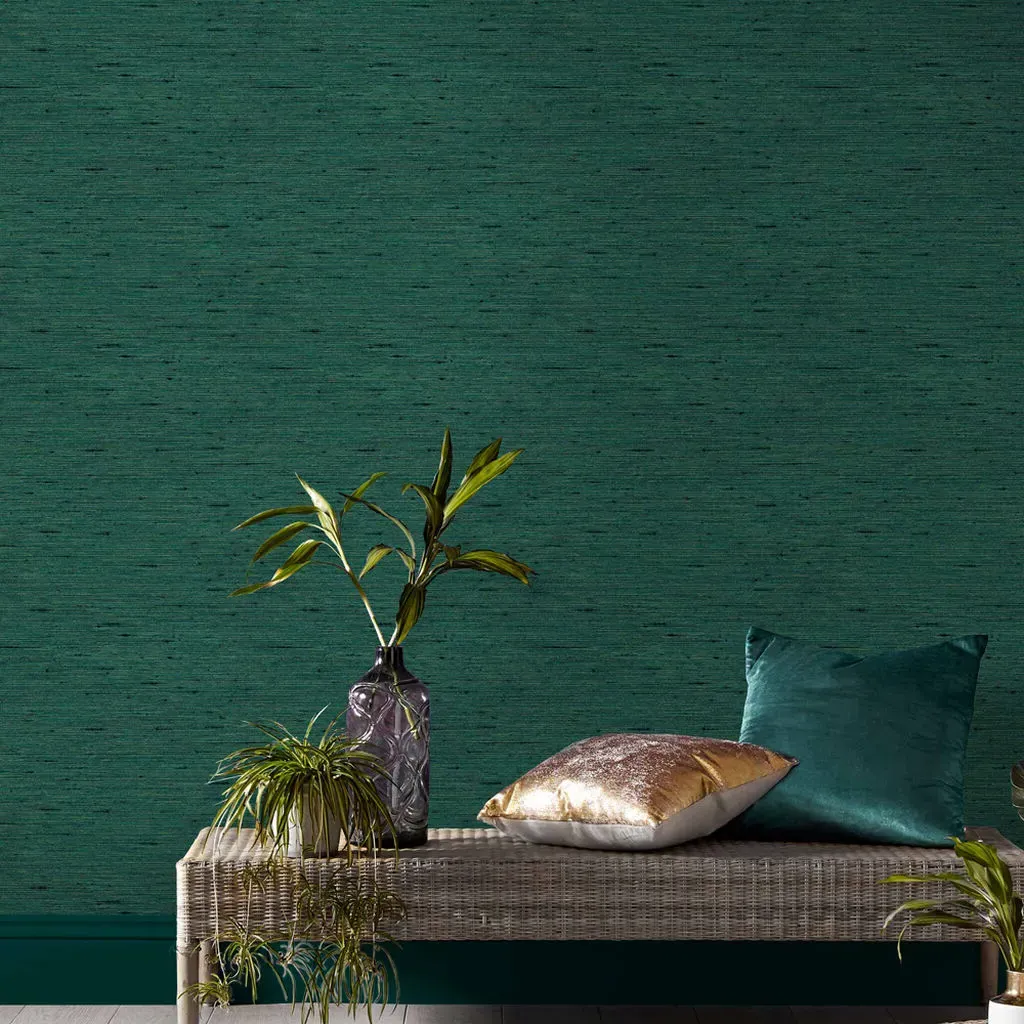 Silk Texture Wallpaper - Green