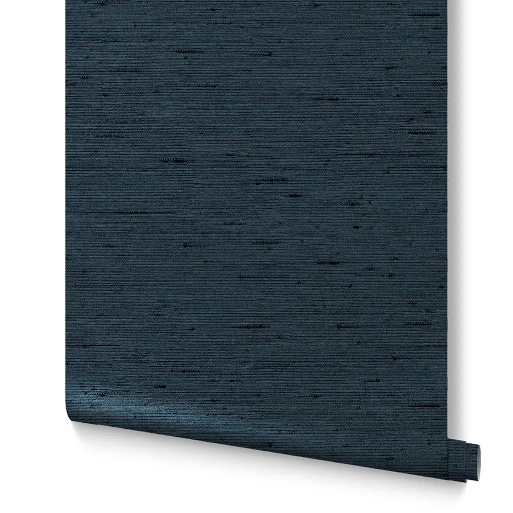 Silk Texture Wallpaper - Navy