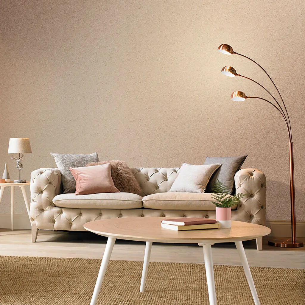 Tranquil Plain Wallpaper - Rose Gold