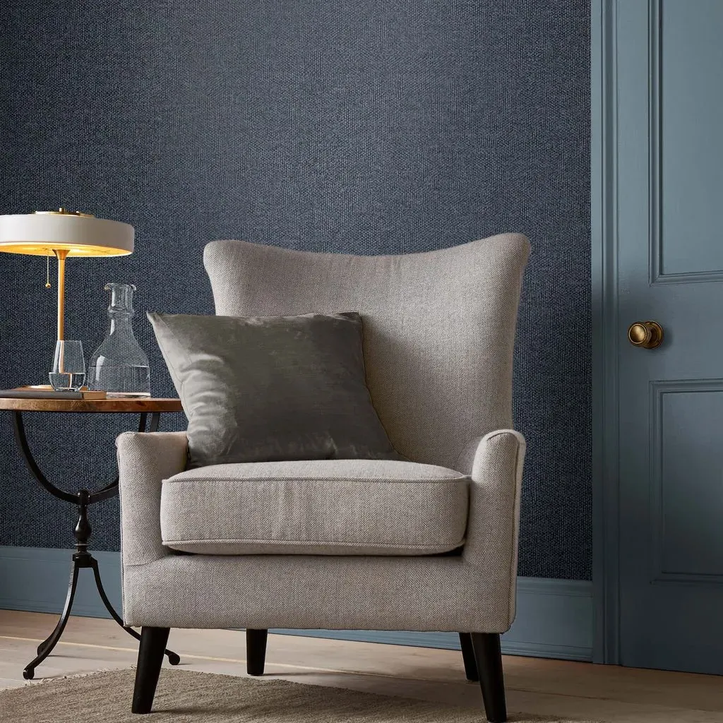 Twill Denim Wallpaper - Blue