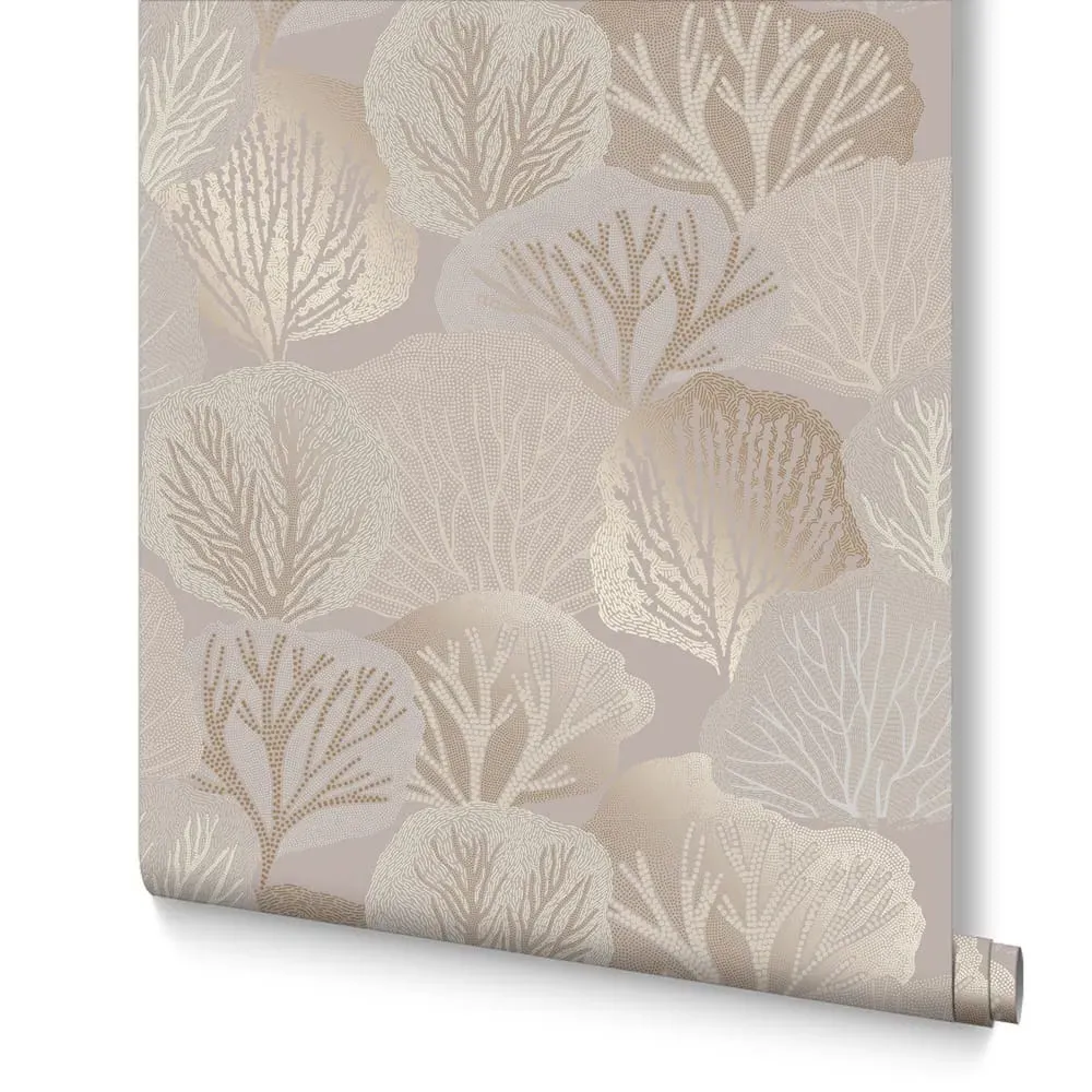 Twyla Warm Tree Wallpaper - Rose Gold