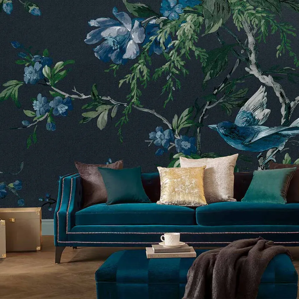 graham-brown-venetian-floral-midnight-bespoke-mural-made-to-measure-wall-murals-by-graham-brown-we-a image