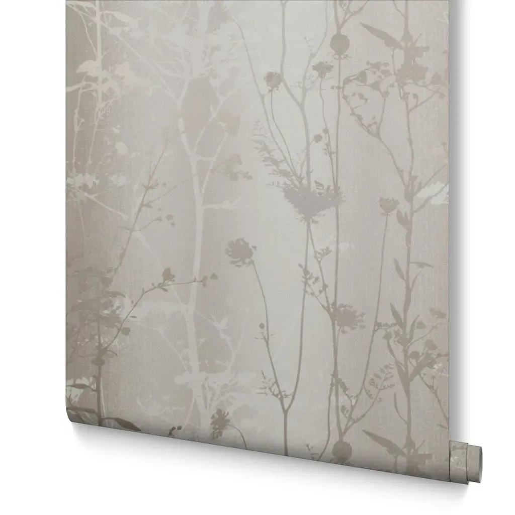 Wild Flower Sand Floral Wallpaper - Cream