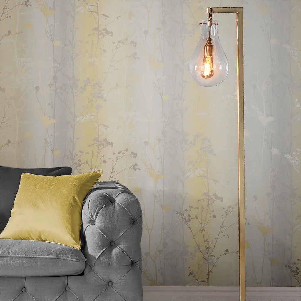 Wild Flower Summer Floral Wallpaper - Yellow