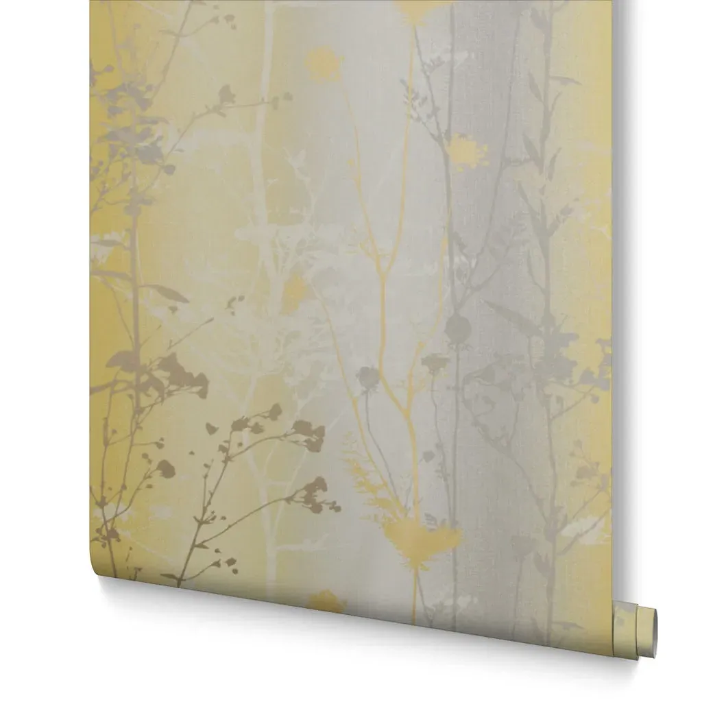 Wild Flower Summer Floral Wallpaper - Yellow