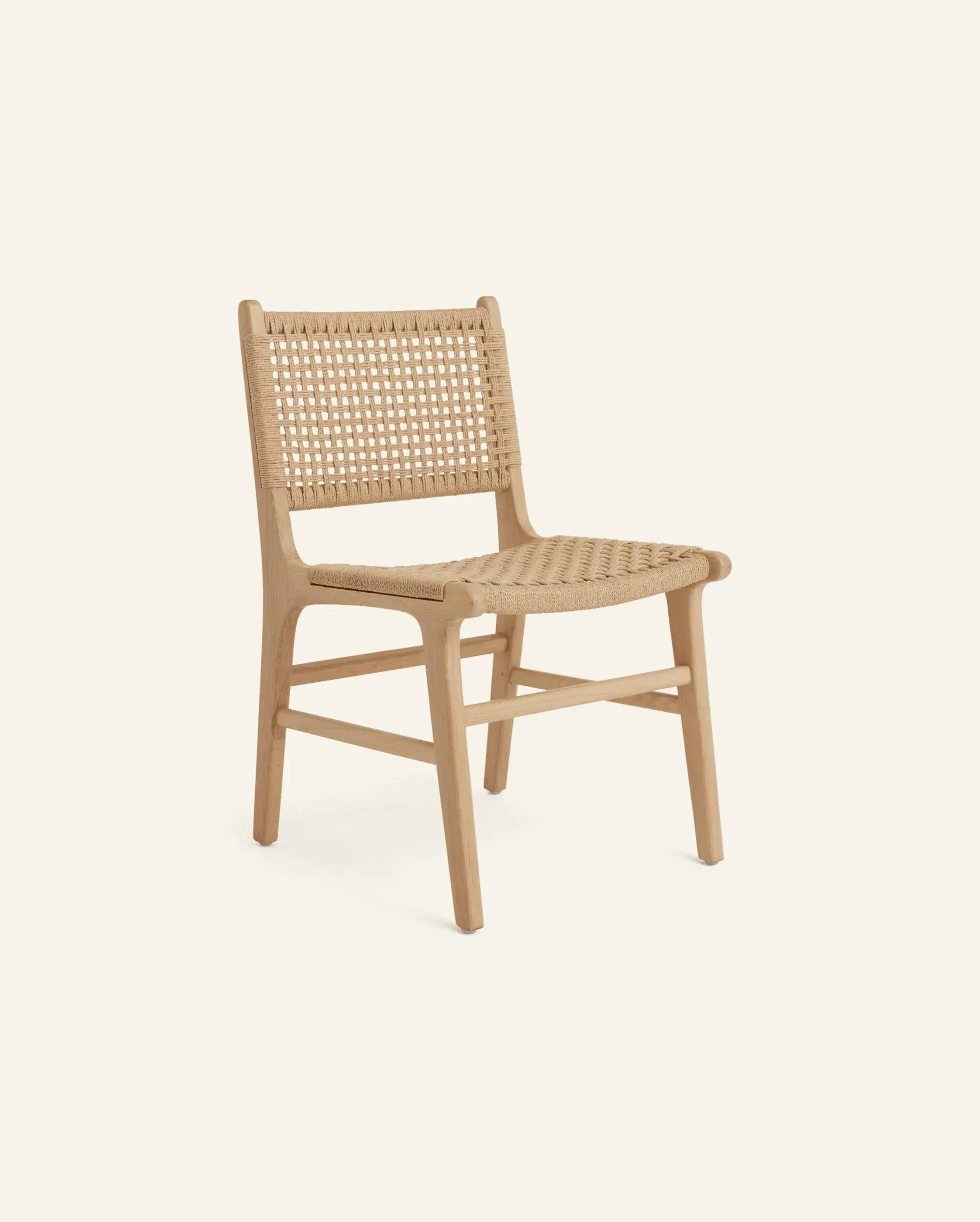 Hati Home Dining Chair - Paper Cord, Oak image