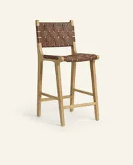 Hati Home Stool #2 Counter Stool - Whiskey, Leather