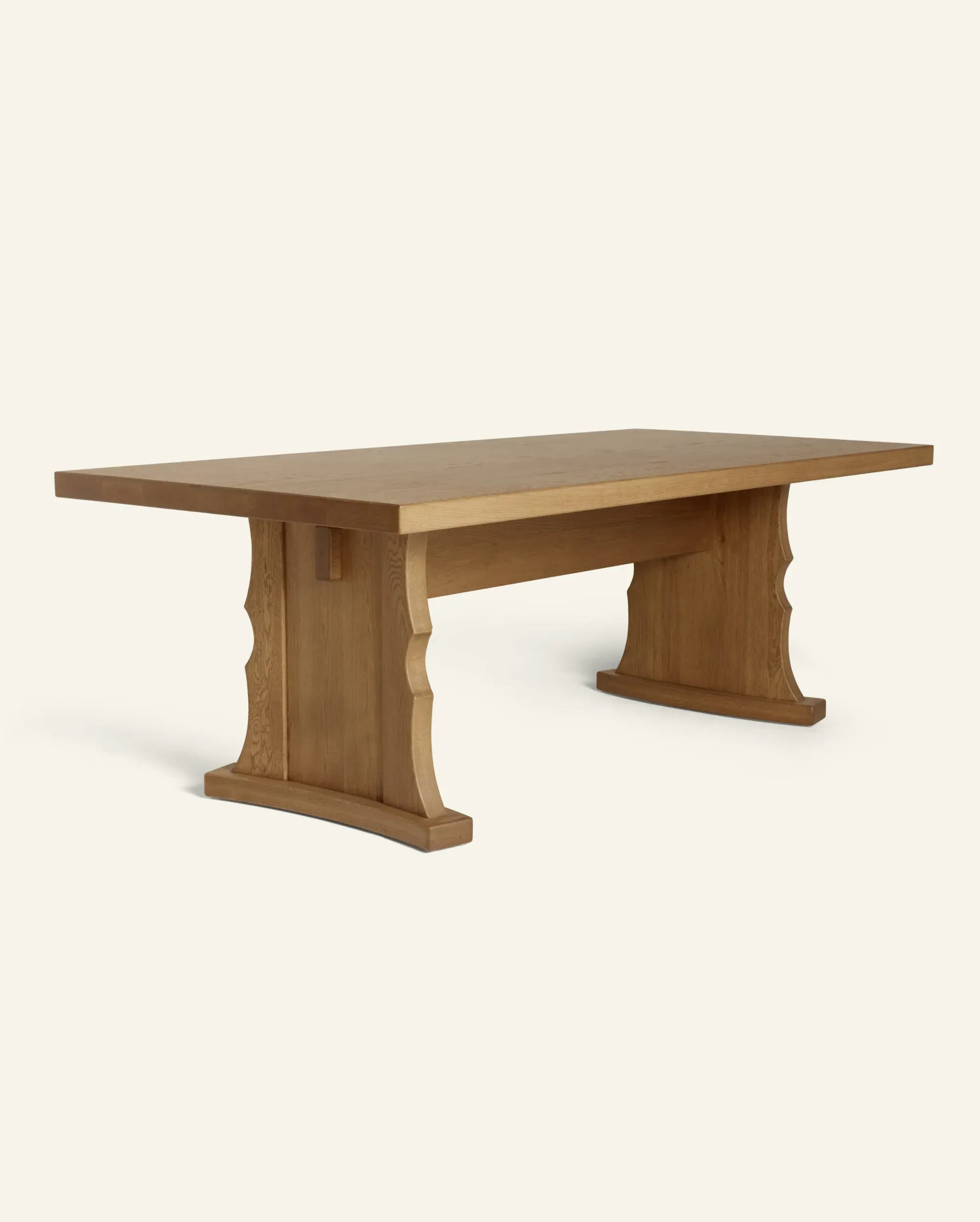 Etta Trestle Dining Table - White Oak image