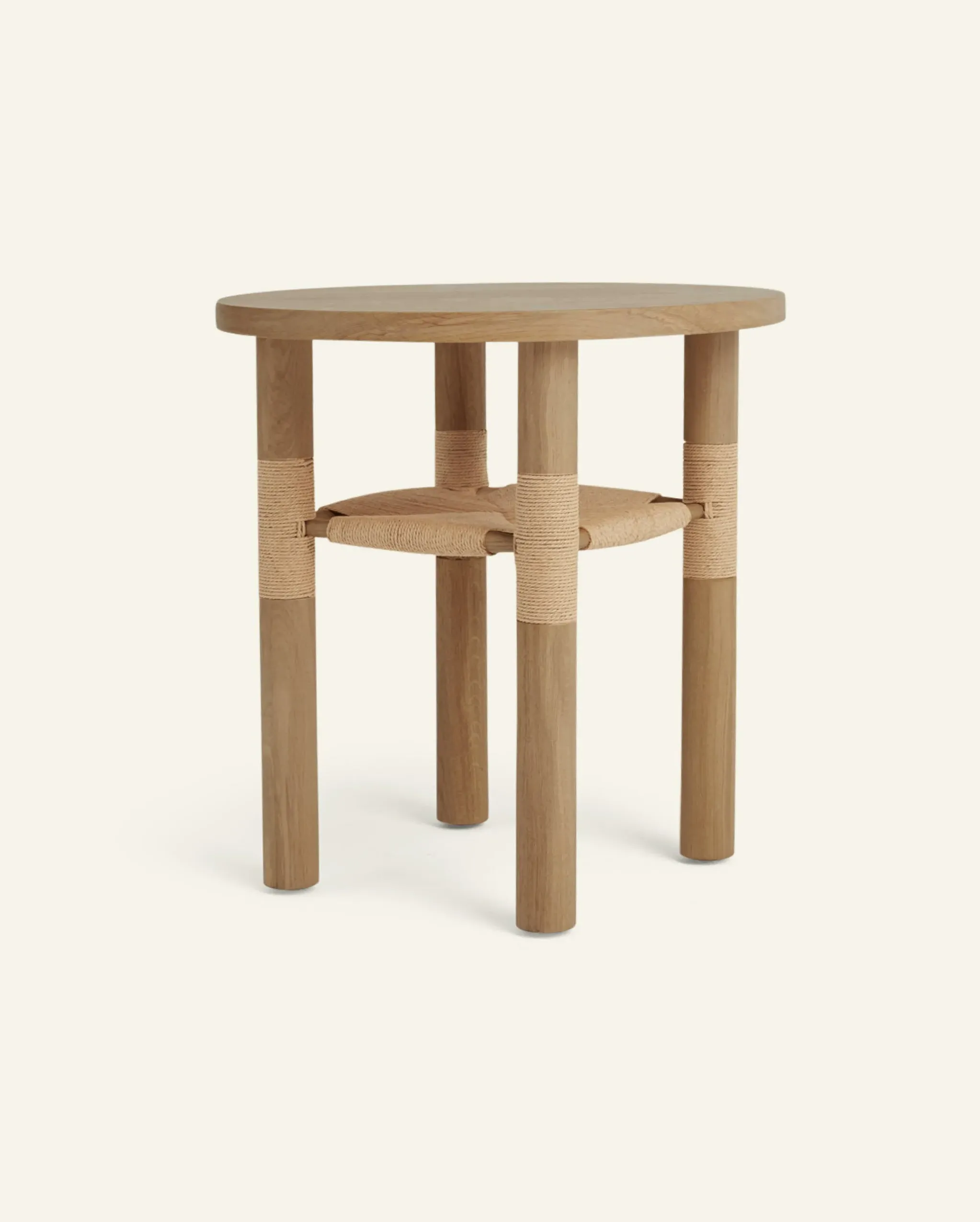 Hati Home Table #3 Bedside Table - Walnut Brown, White Oak image