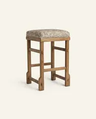 Sari Counter Stool - Aloe Botanical, White Oak
