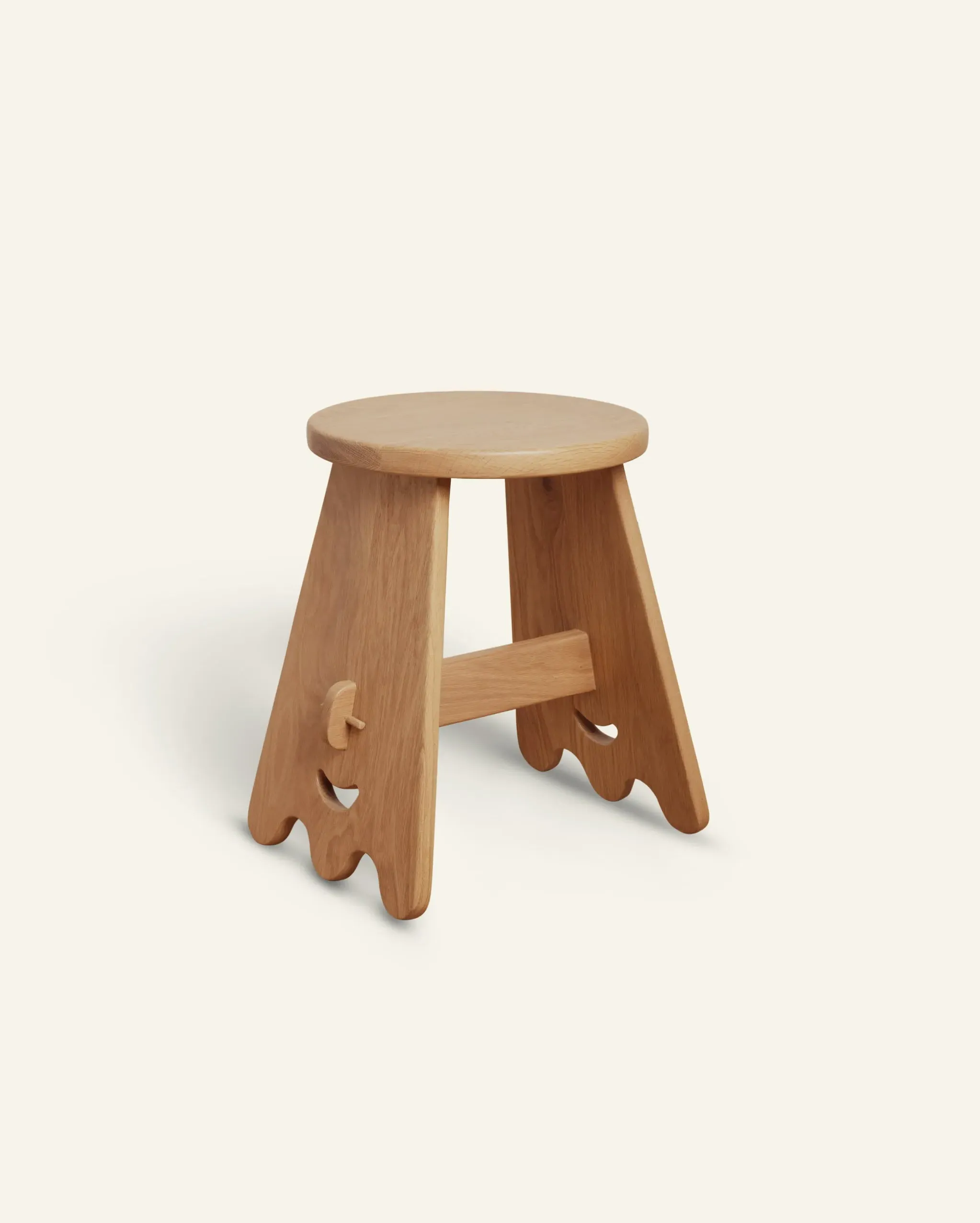 Senja Footstool - White Oak image