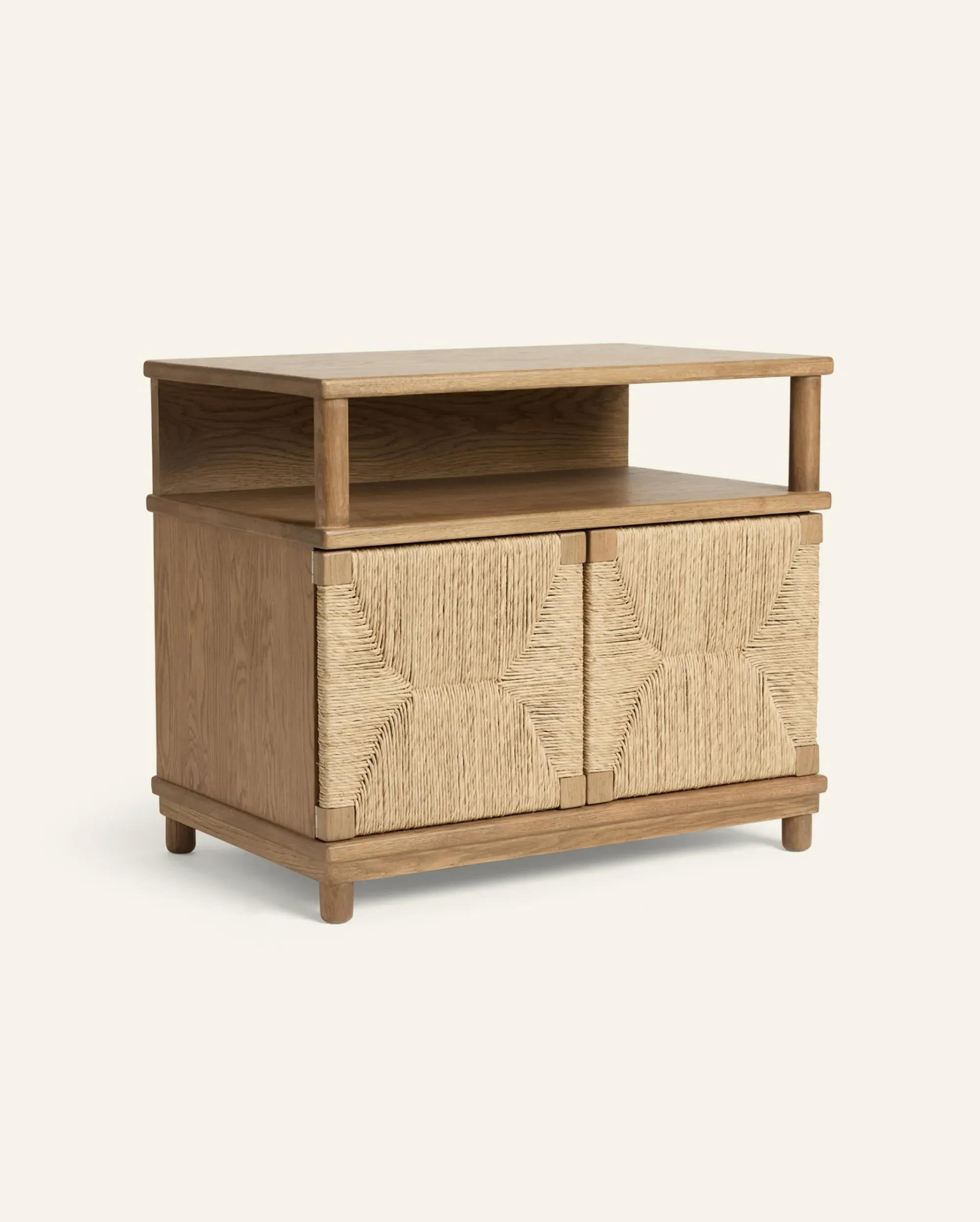 Suma Nightstand - White Oak, Natural Rush image