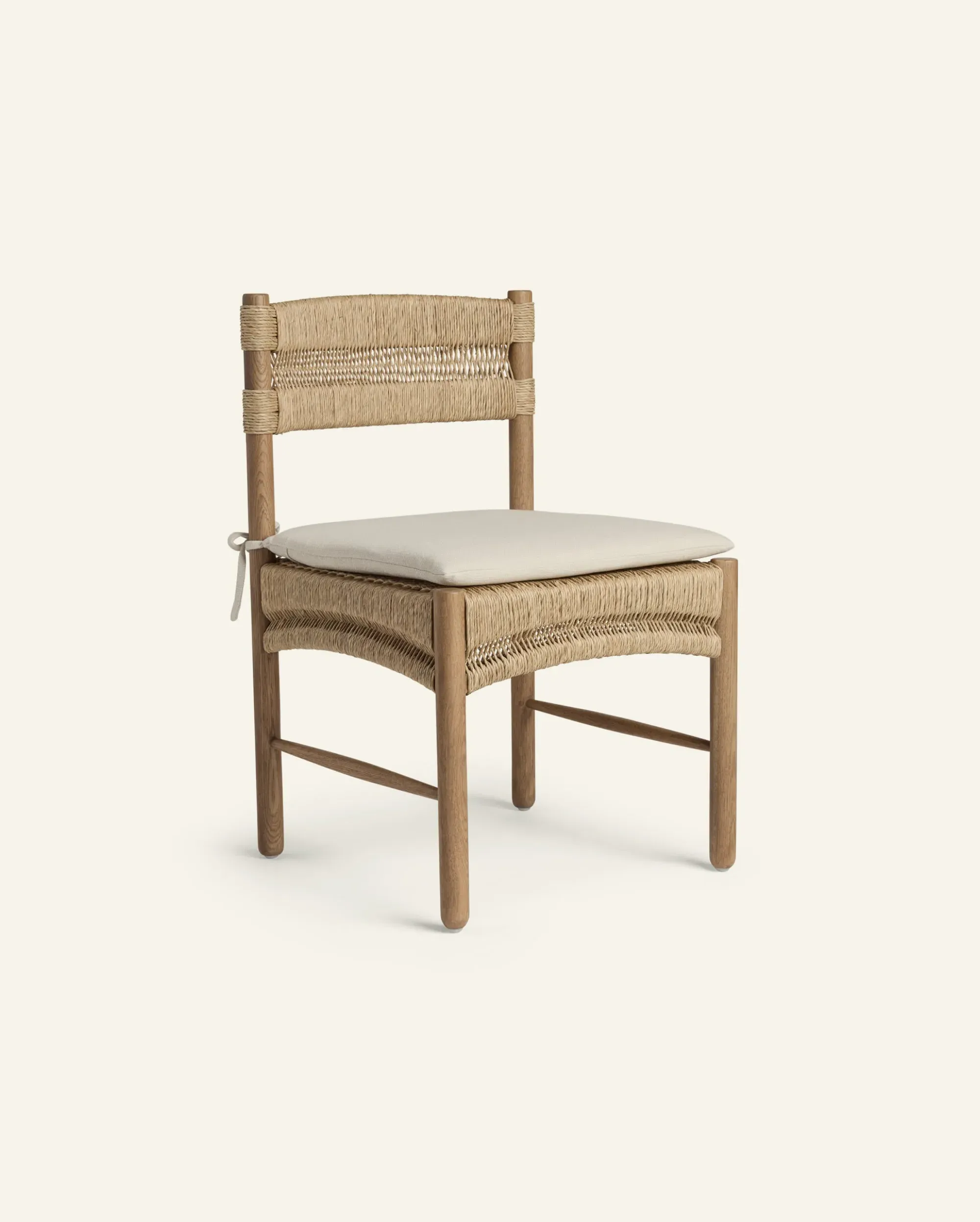 Suma Seat Cushion - Linen, Performance Fabric