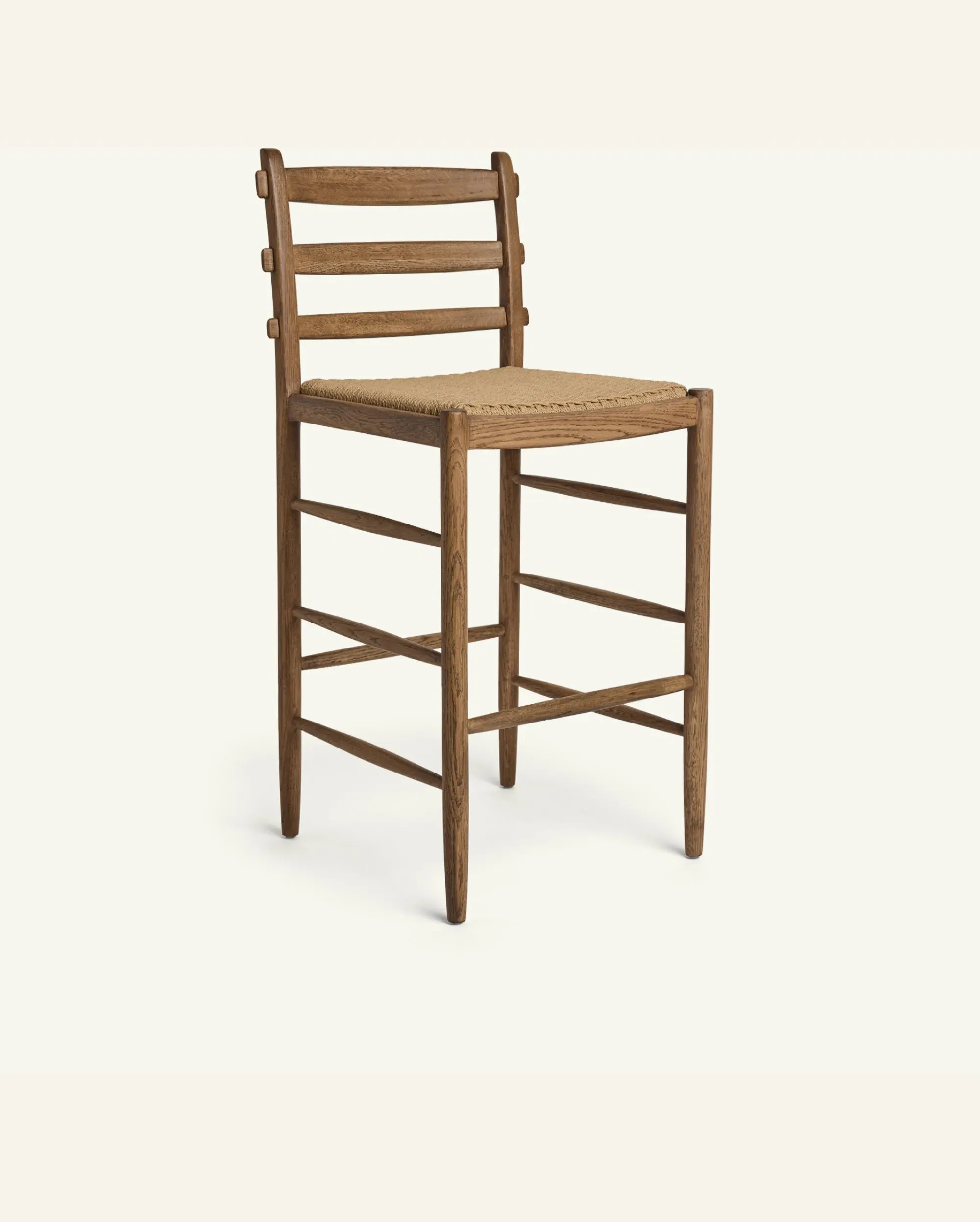 Tiga Counter Stool - White Oak, Paper Cord
