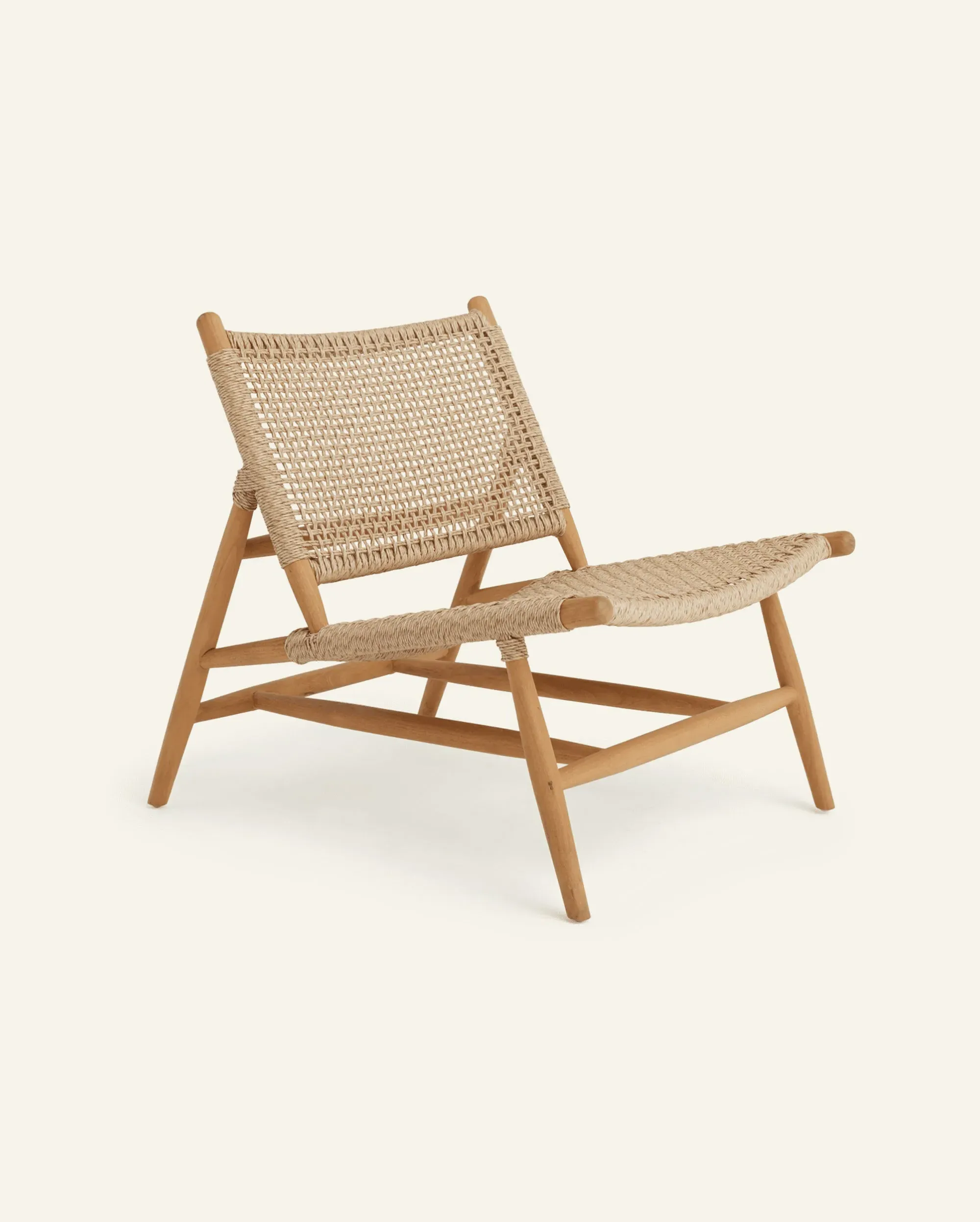 Bali Afternoon Lounge Chair - Teak, Synthetic Rattan image