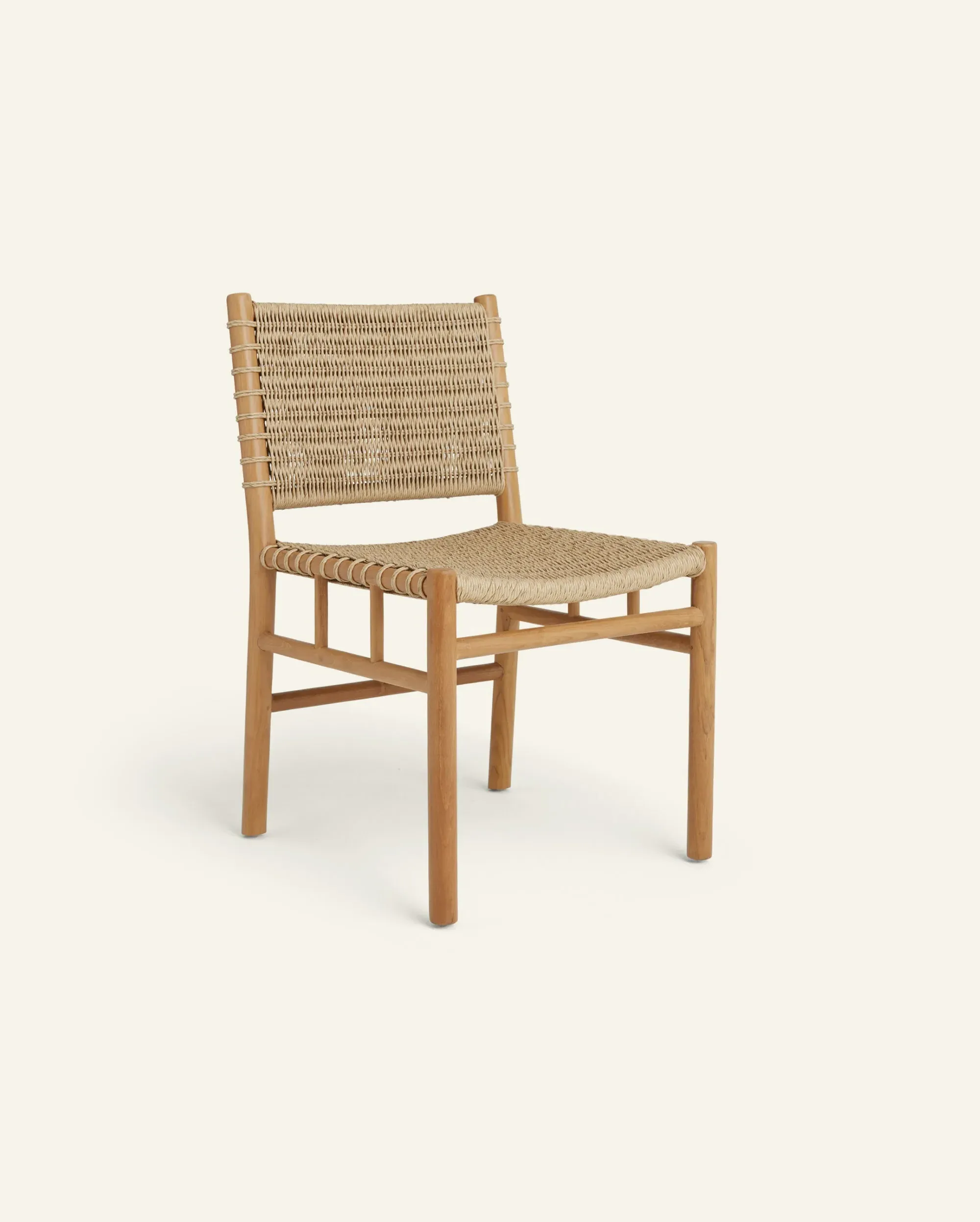 Ema Dining Chair - Teak, Synthetic Rattan image