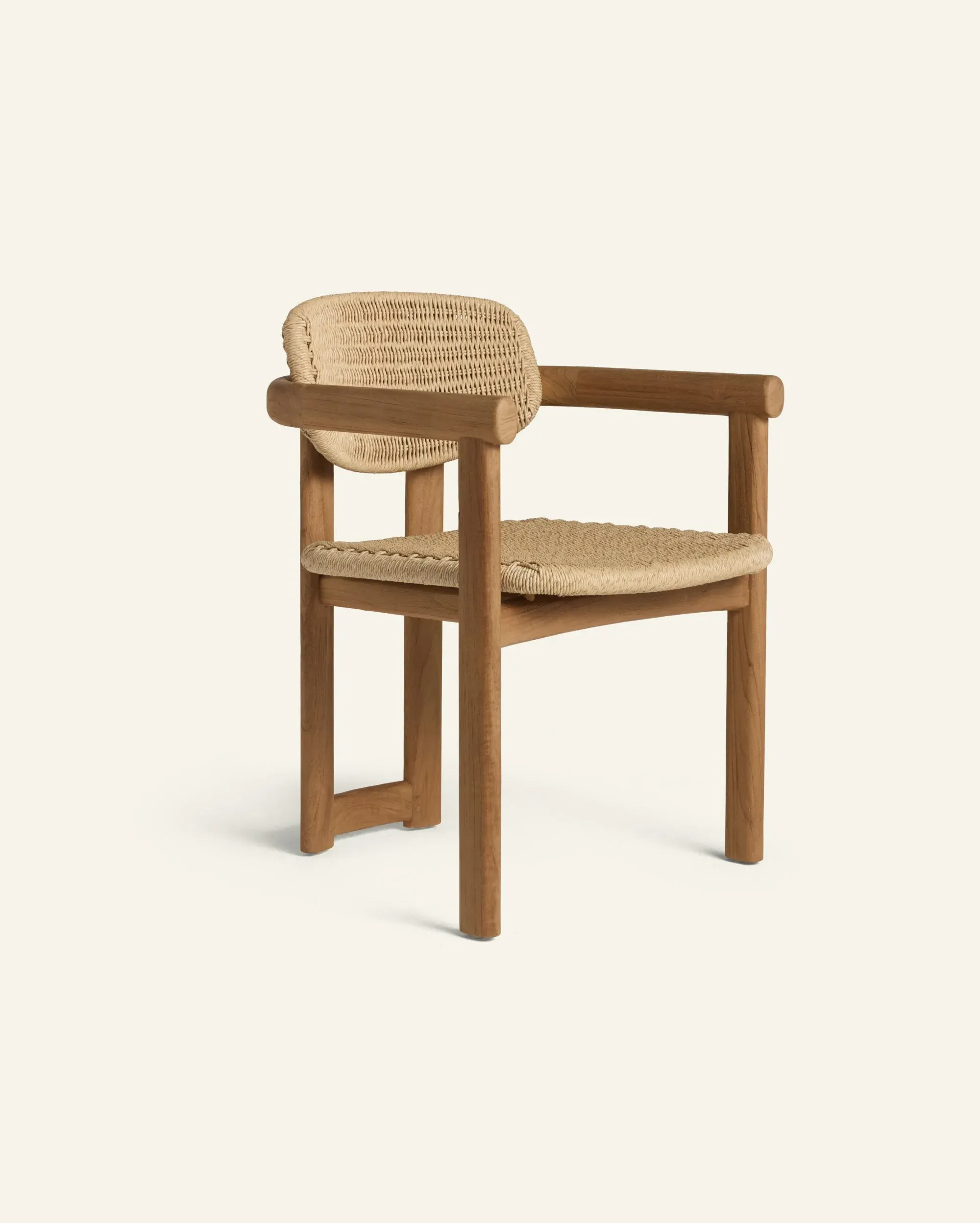 Vera Dining Chair - Teak, Outdoor Synthetic image