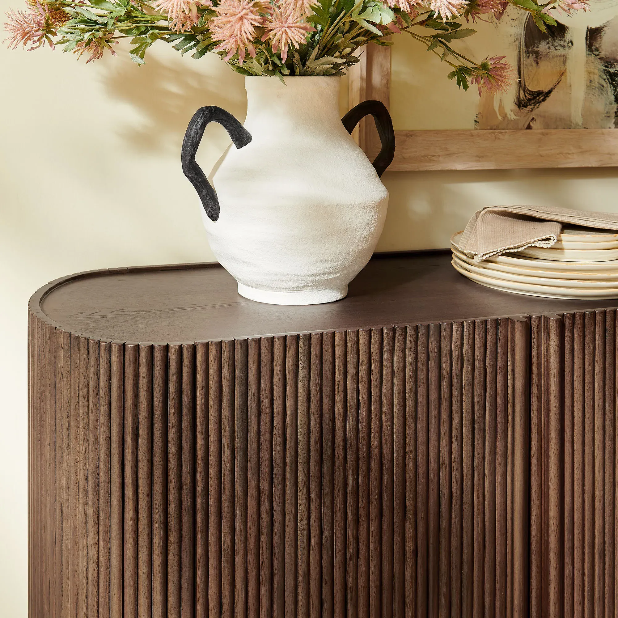 Amphora Ceramic Vase - Black & White product
