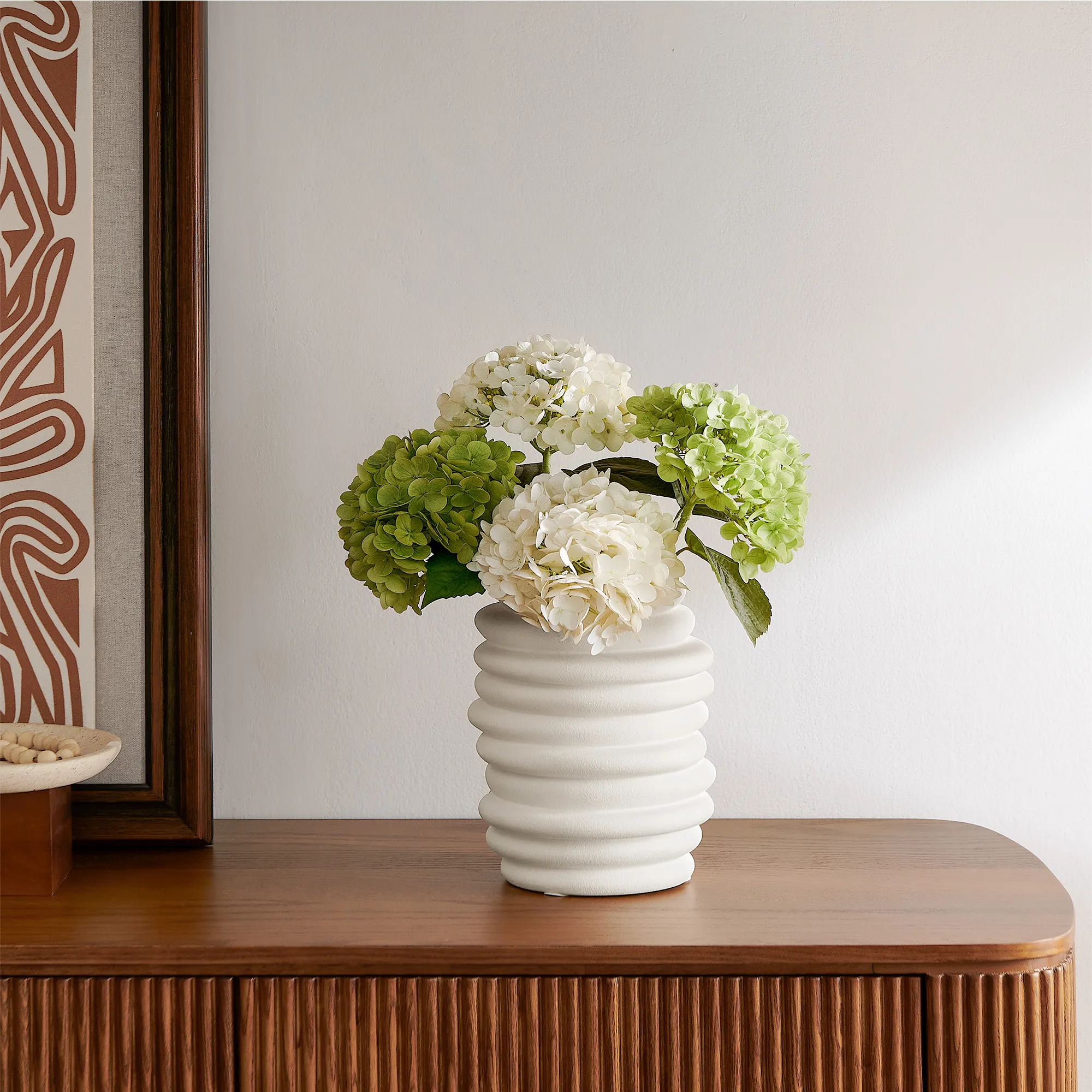 Bris Sculptural Ceramic Vase - White product