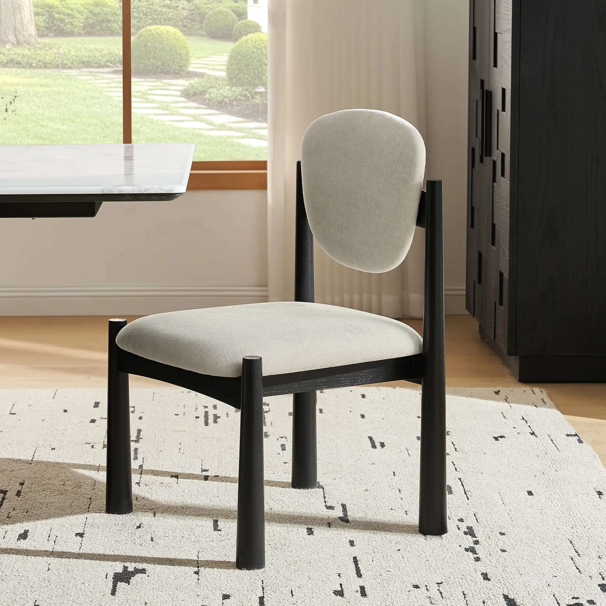 Casimir Set of 2 Dining Chairs - Black, Oak product