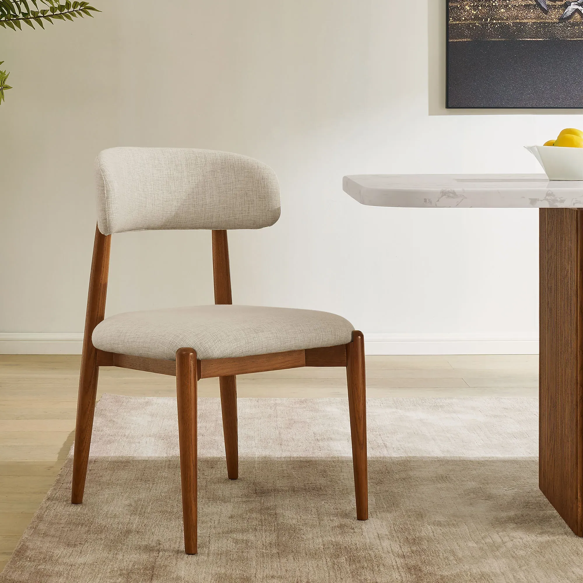 Greta Set of 2 Dining Chairs - Warm Brown, Oak product