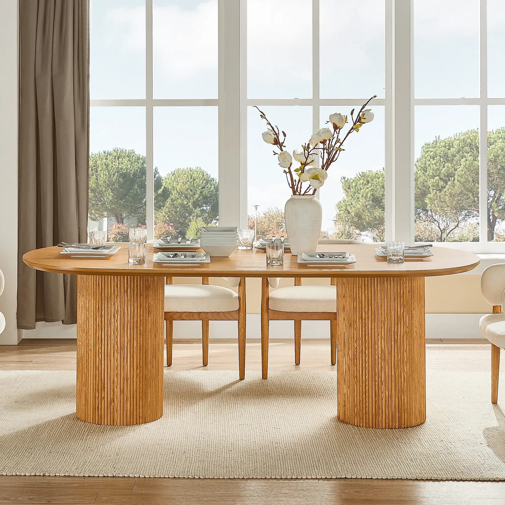 Oval Dining Table - Natural, Oak product