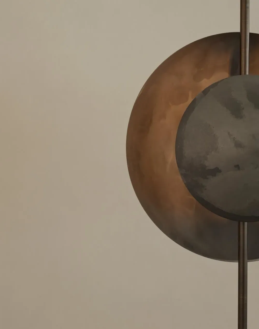 Dawn Floor Lamp with Layered Shades - Aluminum