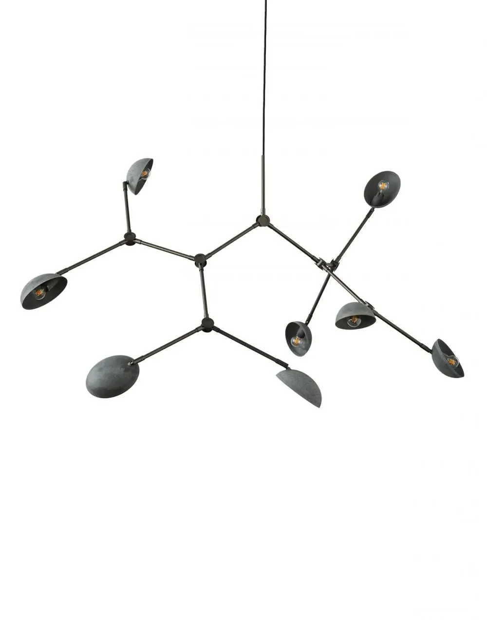 Drop Pendant Chandelier - Oxidised Grey
