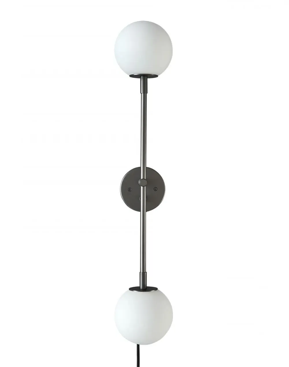 Drop Wall Light with Glass Globes - Grey image