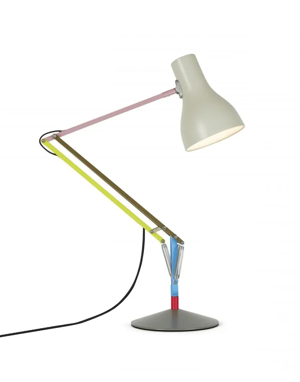 Adjustable Desk Lamp with Spring Mechanism - Metal image