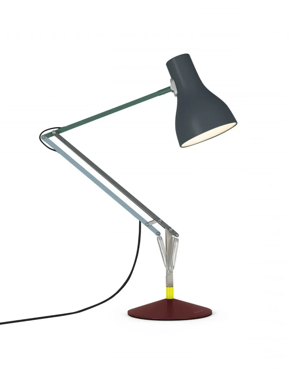 Adjustable Desk Lamp with Spring Mechanism - Metal