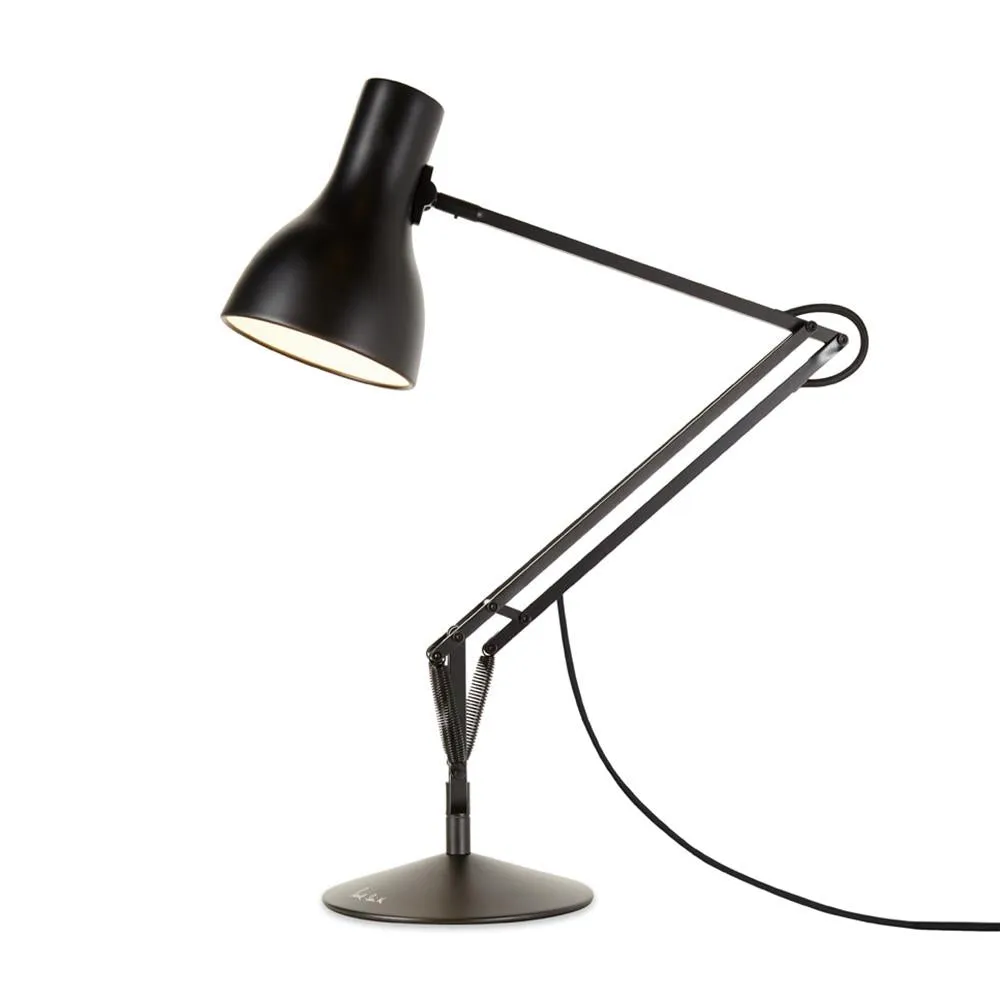 Adjustable Desk Lamp with Spring Mechanism - Metal