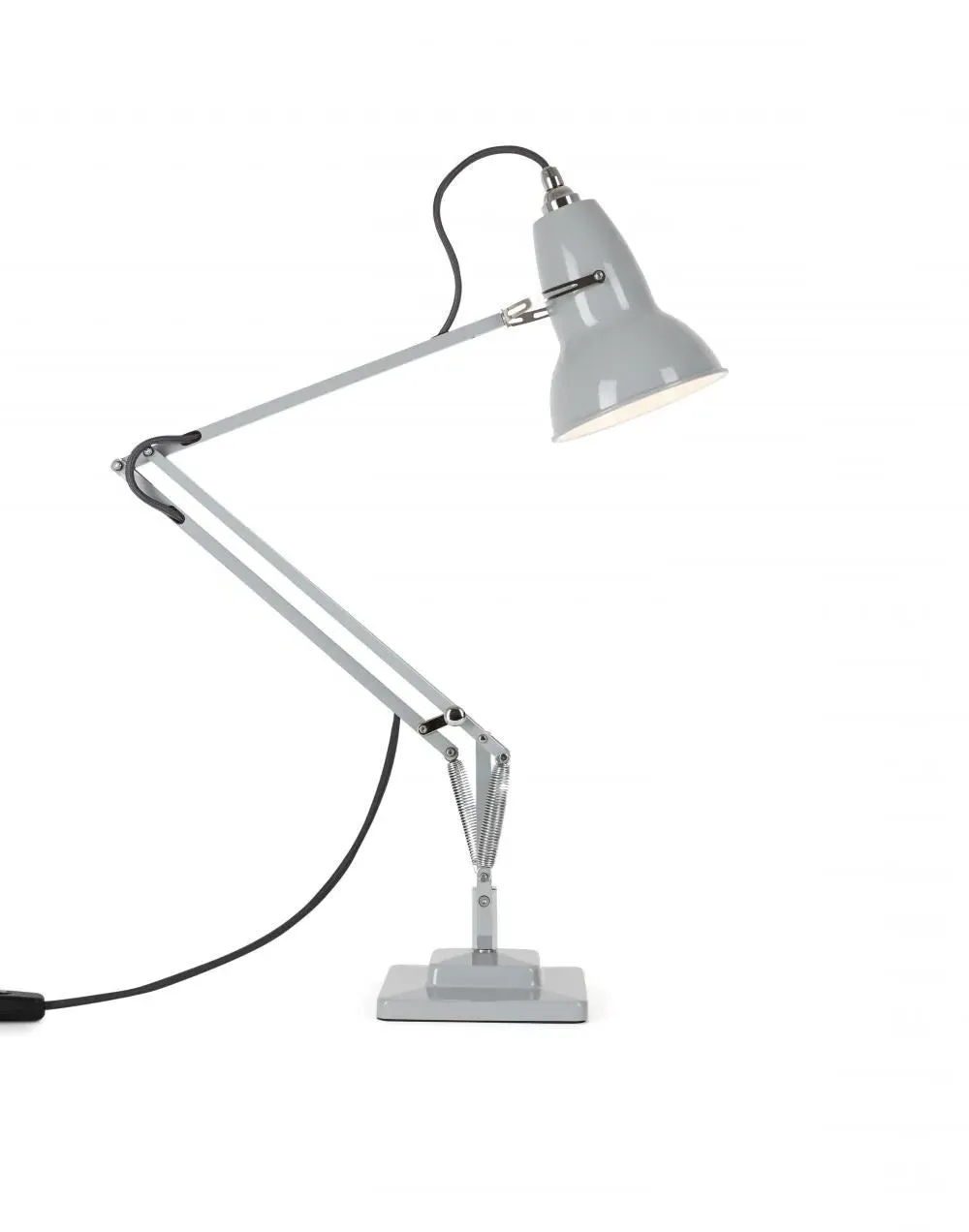 Adjustable Desk Lamp with Weighted Base - Chrome