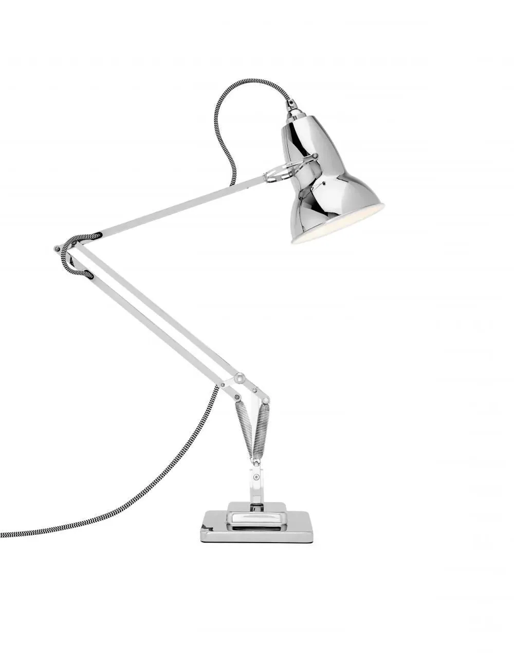 Adjustable Desk Lamp with Weighted Base - Grey