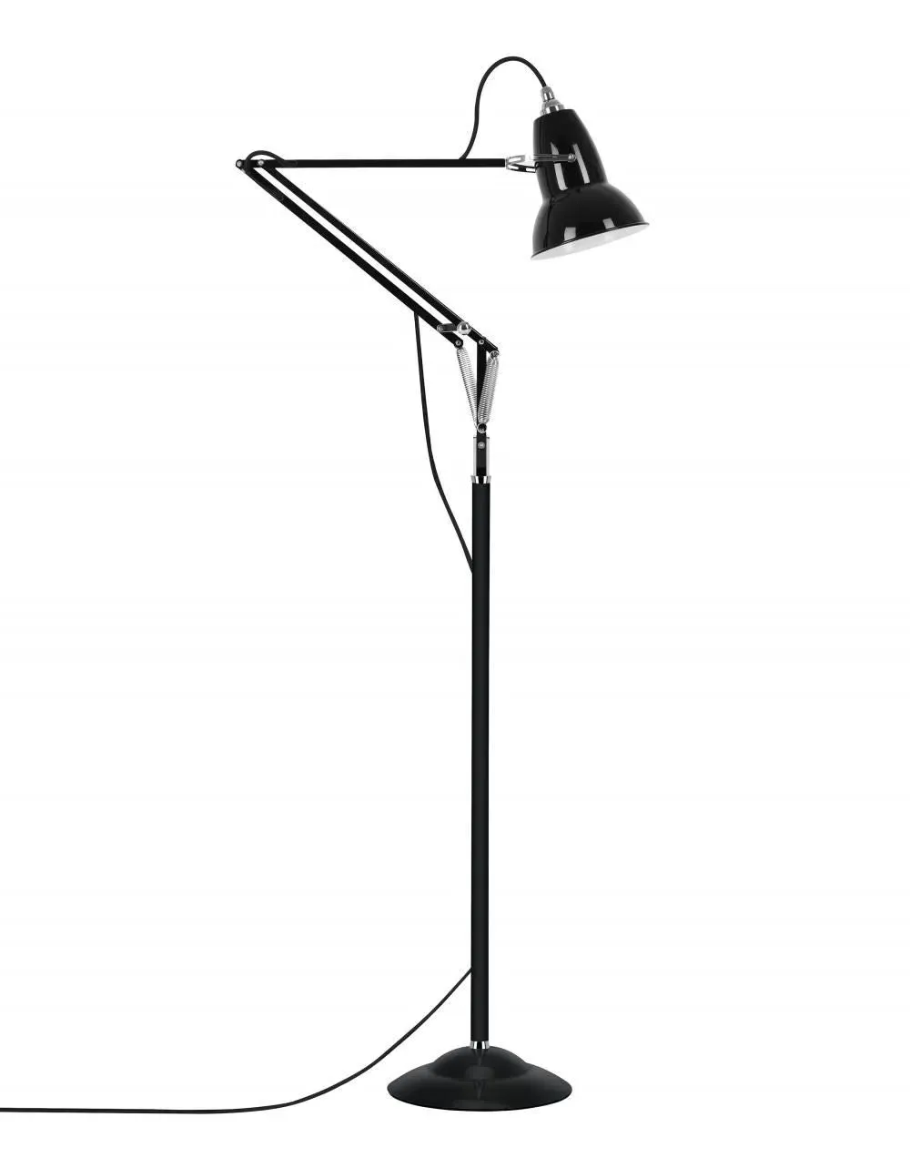 Adjustable Floor Lamp - Jet Black, Metal